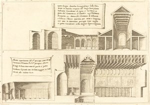 Forhøjelse af kirker inklusive den hellige krybbe af Jacques Callot