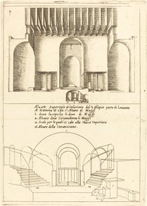 Forhøjelse af Den Hellige Krybbe Kirke af Jacques Callot