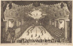Hans Højheds indtog til fods af Jacques Callot