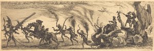 Indgang af M. de Couvonge og M. de Chalabre [ekstra plade] af Jacques Callot