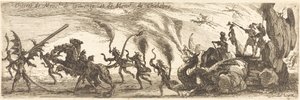 Indgang af M. de Couvonge og M. de Chalabre [ekstra plade] af Jacques Callot