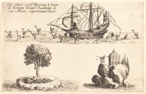 Indtræden af M. le Comte de Brionne, Hans Højhed Storkammerherre, der repræsenterer Jason af Jacques Callot