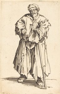 Fed tigger med nedslåede øjne af Jacques Callot