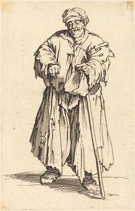 Fed tigger med nedslåede øjne af Jacques Callot