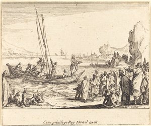 Fisher of Men, 1635. af Jacques Callot