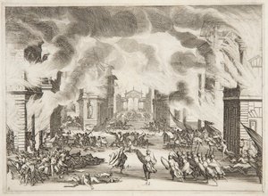 Fjerde Akt af Soliman af Jacques Callot
