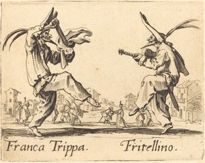 Franca Trippa og Fritellino af Jacques Callot