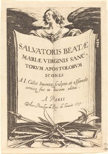 Frontispice til "De store apostle" af Jacques Callot