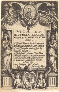 Frontispice til "The Life of the Virgin" af Jacques Callot