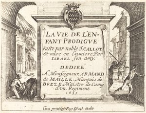 Frontispice til "The Prodigal Son" af Jacques Callot