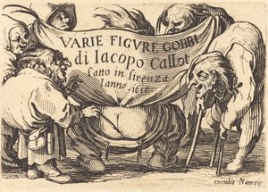 Frontispice til "Varie Figure Gobbi" ("Various Hunchback Figures") af Jacques Callot