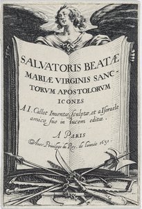 Frontispice fra Les Grands Apôtres (De store apostle), 1631 af Jacques Callot