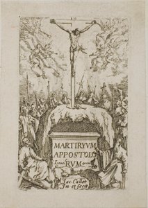 Frontispice, fra Apostlenes martyrier af Jacques Callot