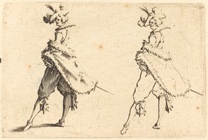 Herre set fra siden af Jacques Callot