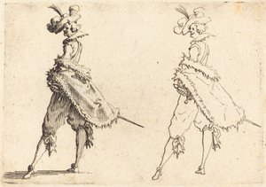 Herre set fra siden af Jacques Callot
