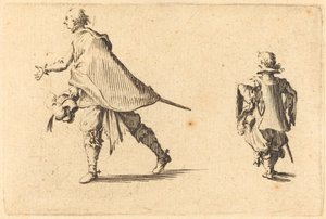 Gentleman og hans side, ca. 1622. af Jacques Callot