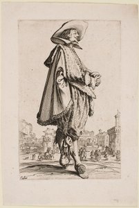 Gentleman with Hands Clasped, fra serien "The Nobility of Lorraine" af Jacques Callot
