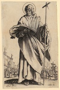 Sankt Jakob den Ældre, blad 7 af serien »Jesus, de tolv apostle og Maria« af Jacques Callot