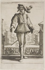 Jagtfugle, fra forskellige scener designet i Firenze af Jacques Callot