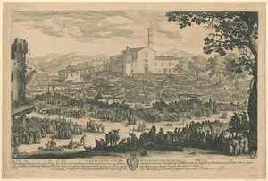 Marked i Impruneta [florentinsk version] af Jacques Callot
