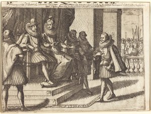 Konge og Dronning i samråd om tyrkerne [recto] af Jacques Callot