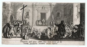 La Grande Passion, et af 7 kobberstik ... (kobberstik) af Jacques Callot