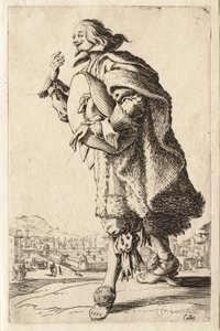 Adelen: Adelsmanden, der hilser med hatten under armen af Jacques Callot