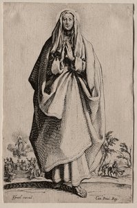 Den velsignede jomfru. af Jacques Callot