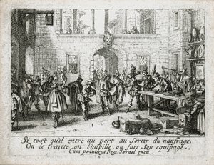 Den fortabte søns liv ... (kobberstik) af Jacques Callot