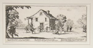 The Marauder, tallerken 4 fra serien The Great Miseries of War af Jacques Callot