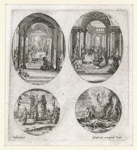 Passionens mirakler ... (kobberstik) af Jacques Callot