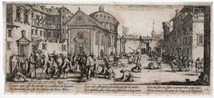 Krigens elendighed og ulykke ... (kobberstik) af Jacques Callot