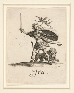 Kapitalfiskeri (de syv dødbringende synder): vrede (vrede) af Jacques Callot