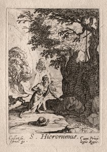 The Penitents: St. Jerome. af Jacques Callot