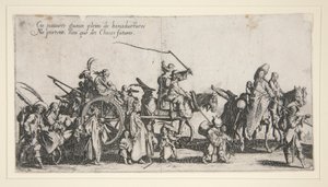 Sigøjnerne på march; jeg af Jacques Callot