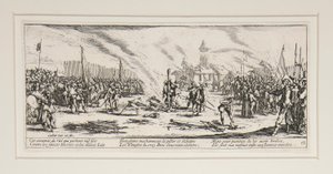 Krigens store elendighed: Nr. 13 - Bålet af Jacques Callot