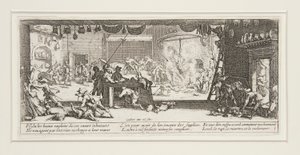 Krigens store elendighed: nr. 5 - Plyndringen af af Jacques Callot