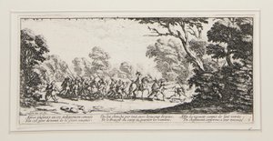 The Great Miseries of War: No. 9 - Discovery of the Malefactors af Jacques Callot