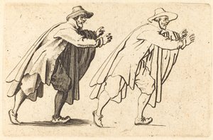 Mand bevæger sig brat af Jacques Callot