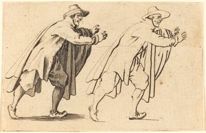 Mand bevæger sig brat af Jacques Callot