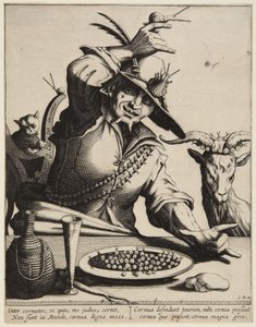 Mand med snegle af Jacques Callot