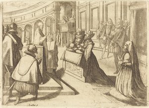 Ægteskab mellem Margaret af Østrig og Filip III af Jacques Callot