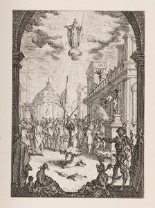 Martyrium of St. Jacques, nr.3 fra The Martyrium of the Apostles af Jacques Callot