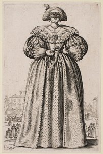 Masked Lady, fra serien "The Nobility of Lorraine" af Jacques Callot