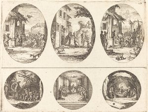 Lidenskabens mysterier, ca. 1631. af Jacques Callot