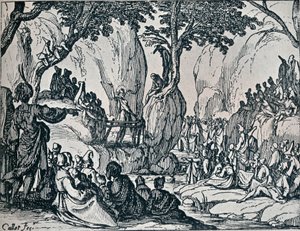 nr. III. -St. John Preaching, 1635, 1924 af Jacques Callot