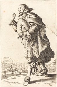 Ædel mand med filthat, bukning, ca. 16201623. af Jacques Callot