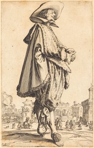 Ædel mand med foldede hænder af Jacques Callot