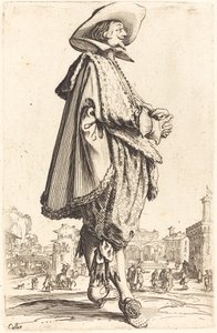 Ædel mand med foldede hænder af Jacques Callot