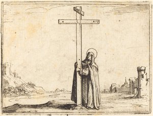 Nonne, der omfavner det hellige kors af Jacques Callot